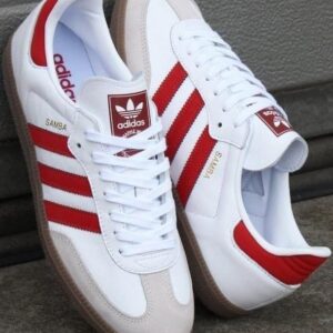 Adidas Samba Branco/Vermelho
