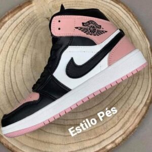 Nike Jordan Rosa/Preto/Branco